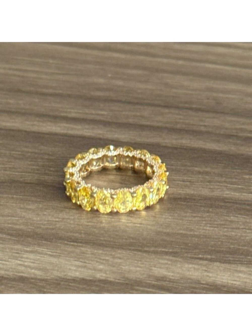 Yellow diamond Ring Q566 - Picture 4 of 4